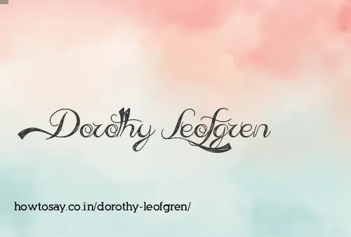 Dorothy Leofgren