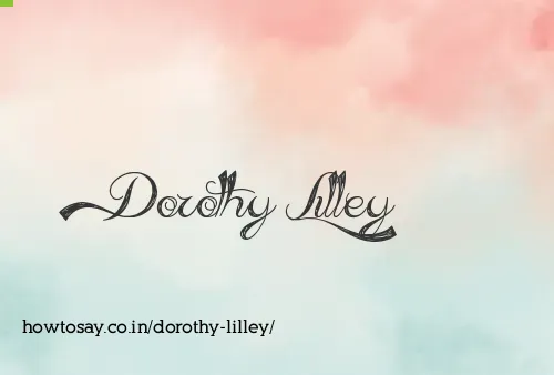 Dorothy Lilley