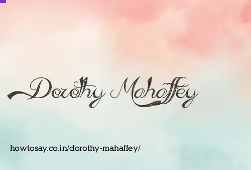 Dorothy Mahaffey