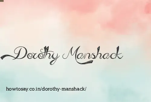Dorothy Manshack