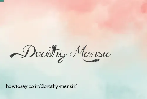 Dorothy Mansir