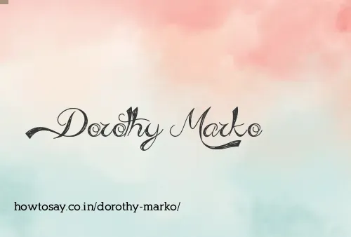 Dorothy Marko