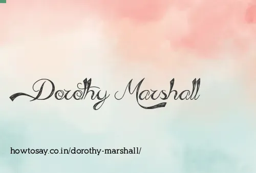 Dorothy Marshall