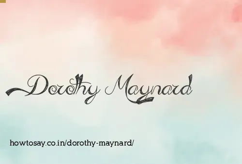Dorothy Maynard