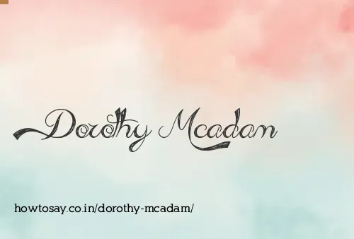 Dorothy Mcadam