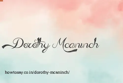 Dorothy Mcaninch