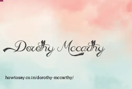 Dorothy Mccarthy