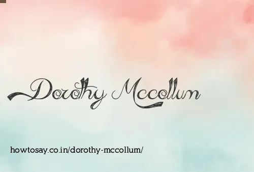 Dorothy Mccollum