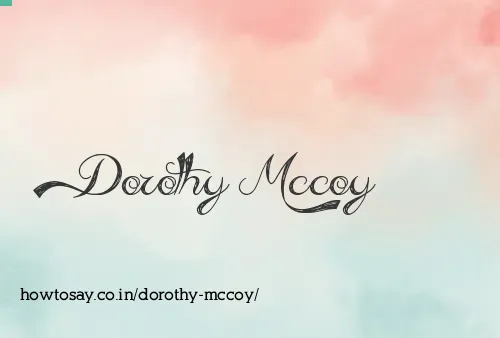 Dorothy Mccoy