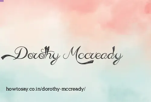Dorothy Mccready