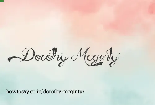 Dorothy Mcginty
