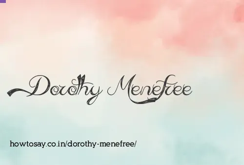 Dorothy Menefree