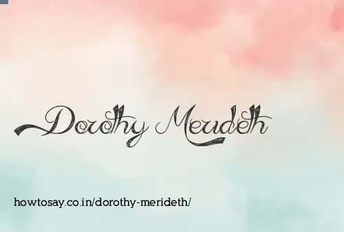 Dorothy Merideth