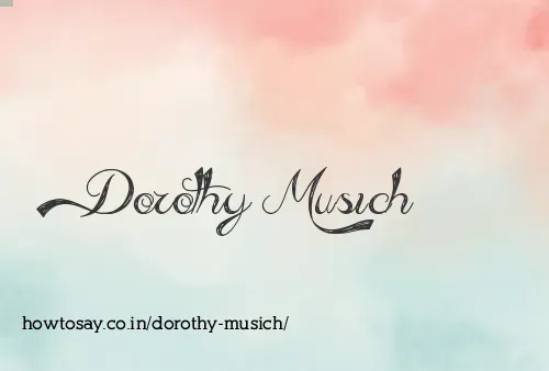 Dorothy Musich