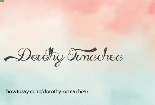 Dorothy Ormachea