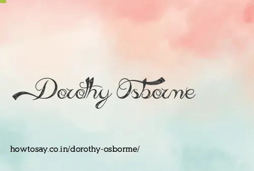Dorothy Osborme