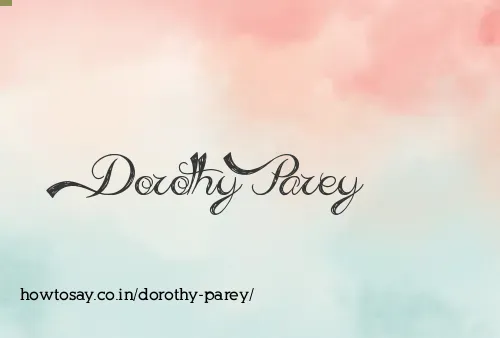 Dorothy Parey