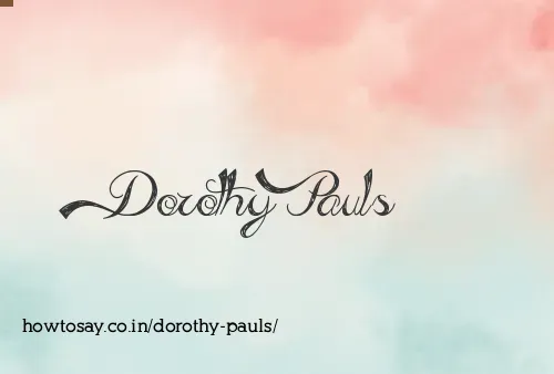 Dorothy Pauls