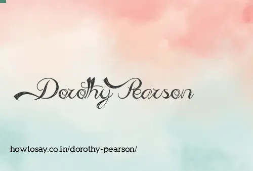 Dorothy Pearson