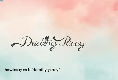 Dorothy Percy