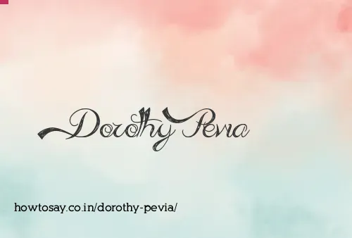 Dorothy Pevia