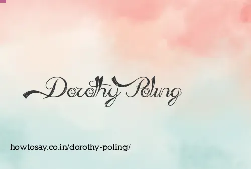 Dorothy Poling