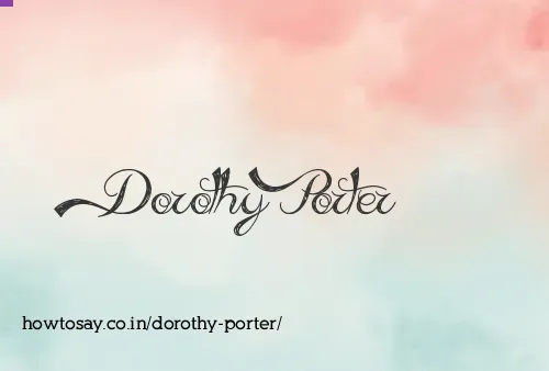 Dorothy Porter
