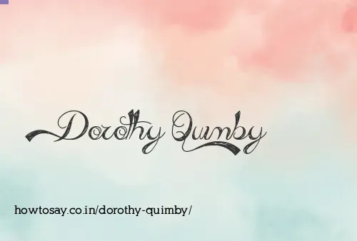 Dorothy Quimby