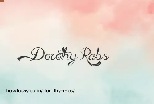 Dorothy Rabs