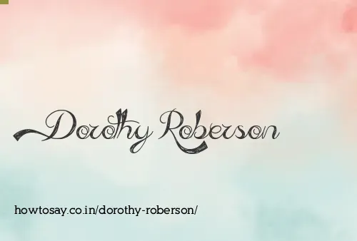 Dorothy Roberson