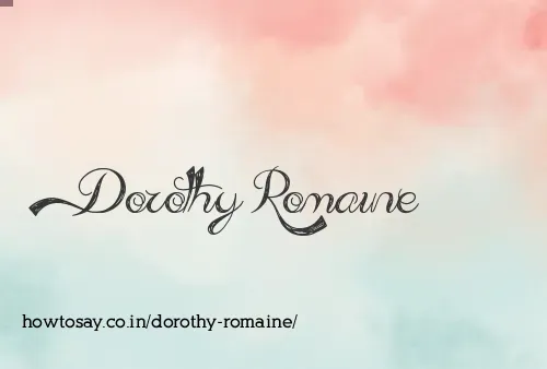 Dorothy Romaine