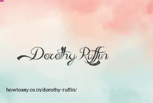 Dorothy Ruffin