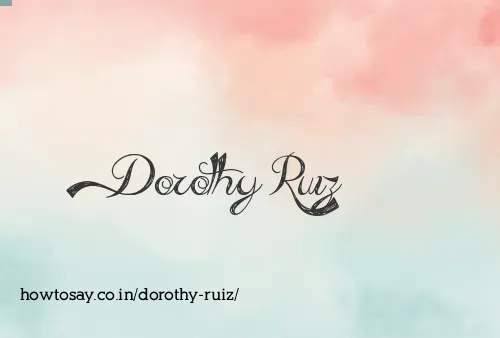 Dorothy Ruiz