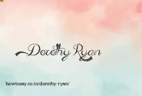 Dorothy Ryan