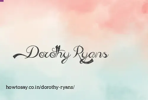 Dorothy Ryans