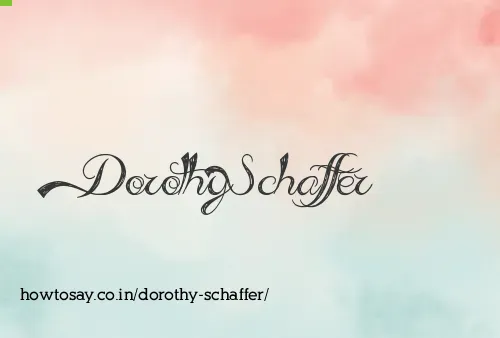 Dorothy Schaffer