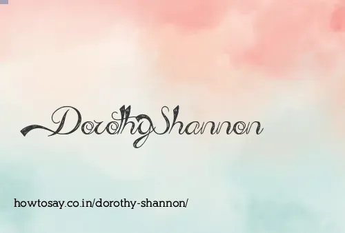 Dorothy Shannon
