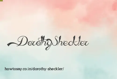 Dorothy Sheckler