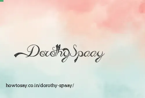 Dorothy Spaay