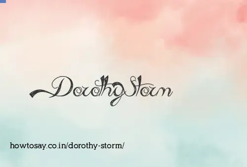 Dorothy Storm