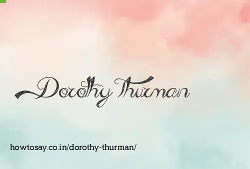 Dorothy Thurman
