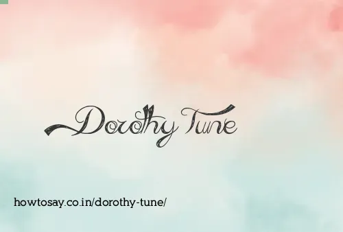 Dorothy Tune