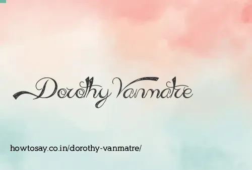 Dorothy Vanmatre