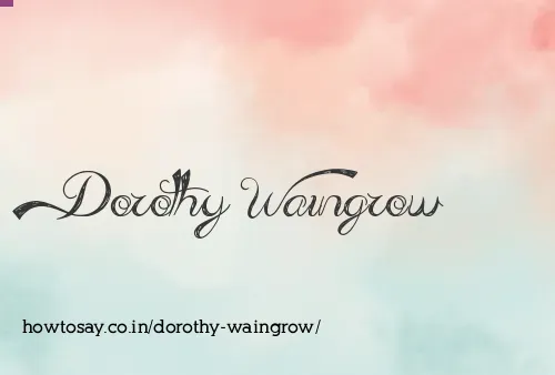 Dorothy Waingrow