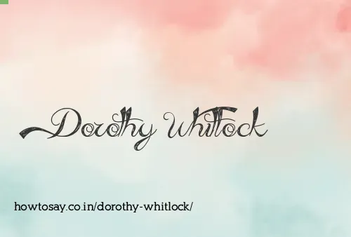 Dorothy Whitlock