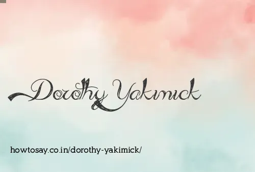 Dorothy Yakimick