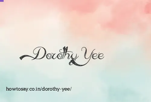 Dorothy Yee