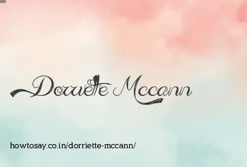 Dorriette Mccann