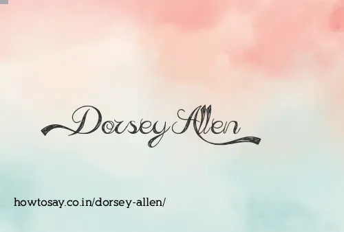 Dorsey Allen