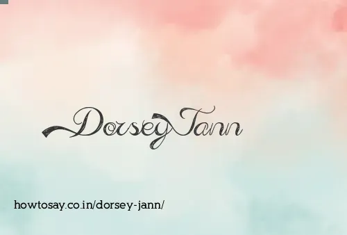 Dorsey Jann